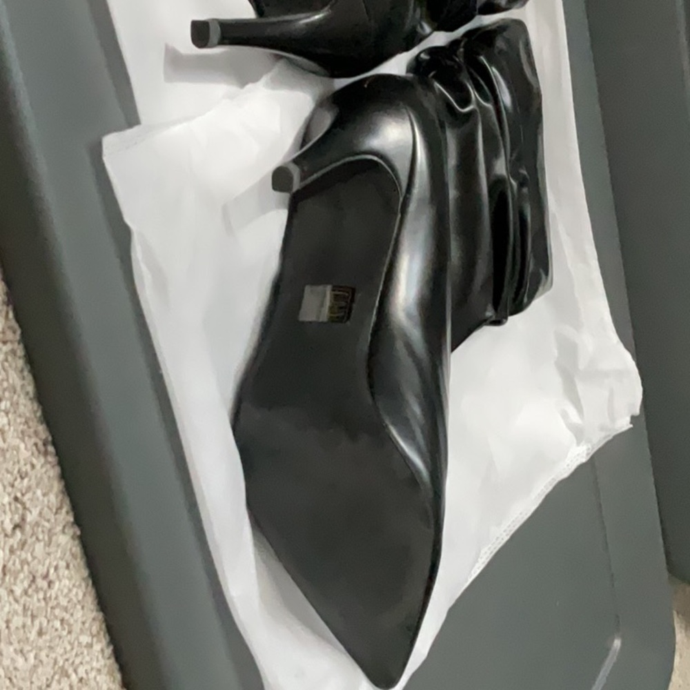 Jeffrey Campbell Black Stiletto Heeled Boots - Picture 5 of 8